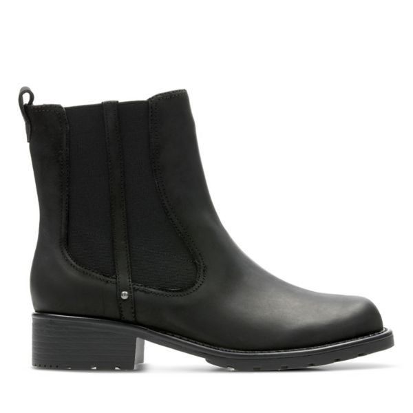 Clarks Womens Orinoco Club Ankle Boots Black | CA-7169402